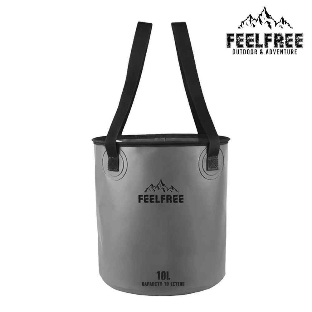 ถังน้ำพับได้แบบพกพา FEELFREE FOLDABLE WASH BASIN 10L สีเทา